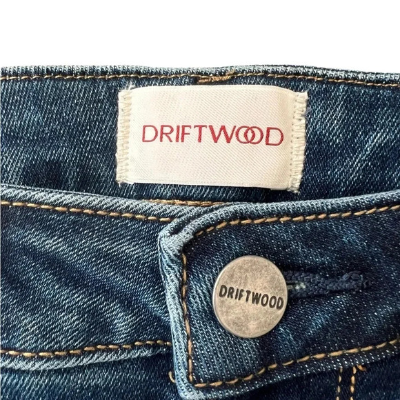 NWT DRIFTWOOD Jackie High Rise Embroidered Jeans - Picture 3 of 5